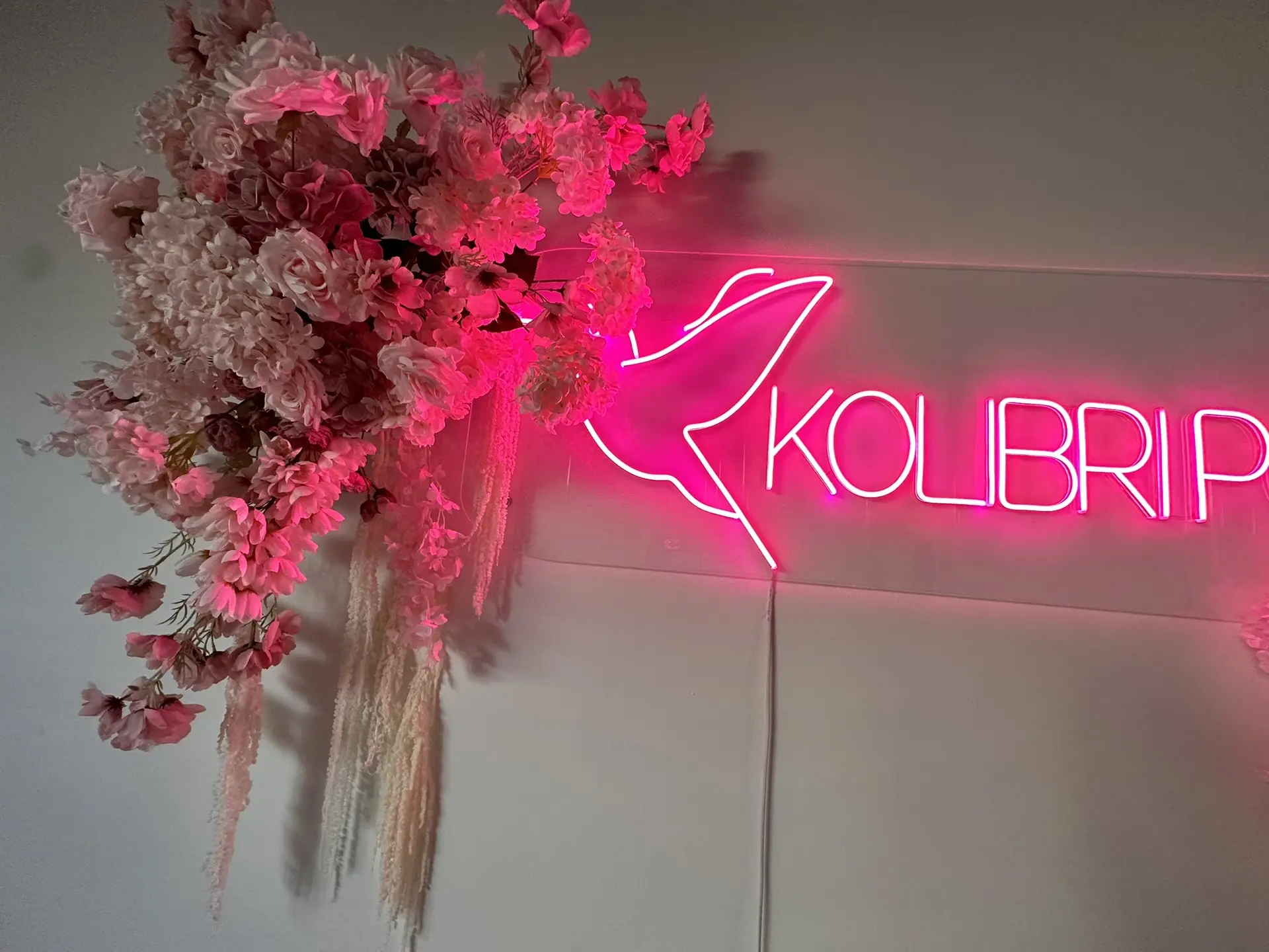 Оформление фотозоны для школы танцев "Колибри"